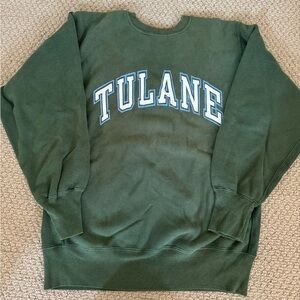 Vintage Tulane University Champion sweatshirt.
